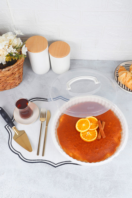 Pasta Kek Börek Taşıma Kabı Çok Amaçlı Saklama Kutusu 3800 ml Saklama Kabı