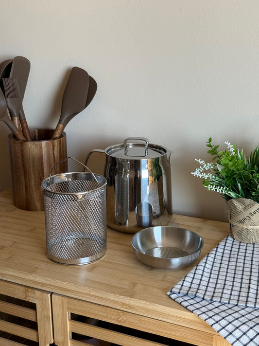 Booster Çok Fonksiyonlu Paslanmaz Çelik Kızartma Potu KOD:6680