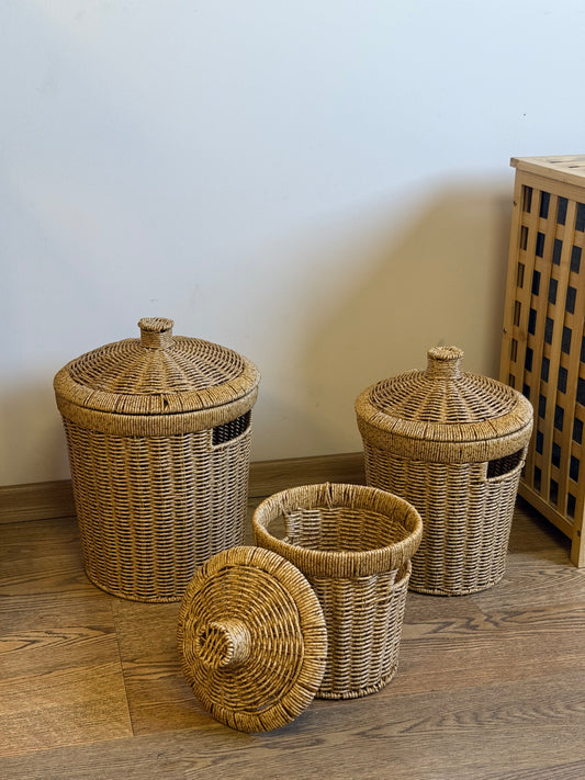 Linda 3 Boy Rattan Patates Soğanlık Seti KOD:87