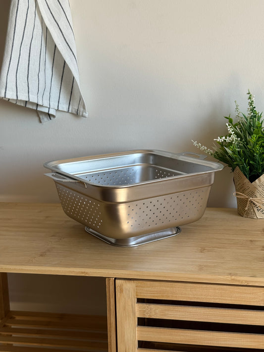 Garden Kare Kulplu Süzgeç 26 cm, KOD:9850