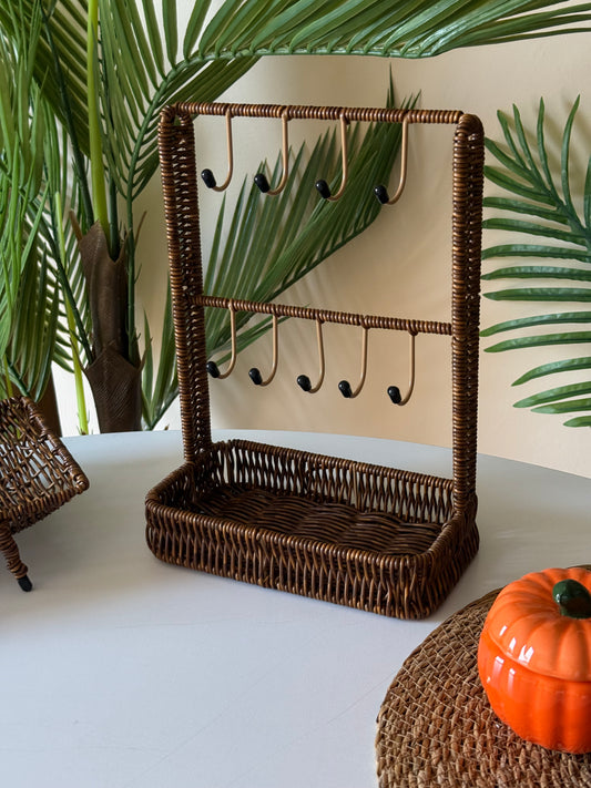 Berry Rattan Çok Amaçlı Askı Kahve Rengi KOD:54715