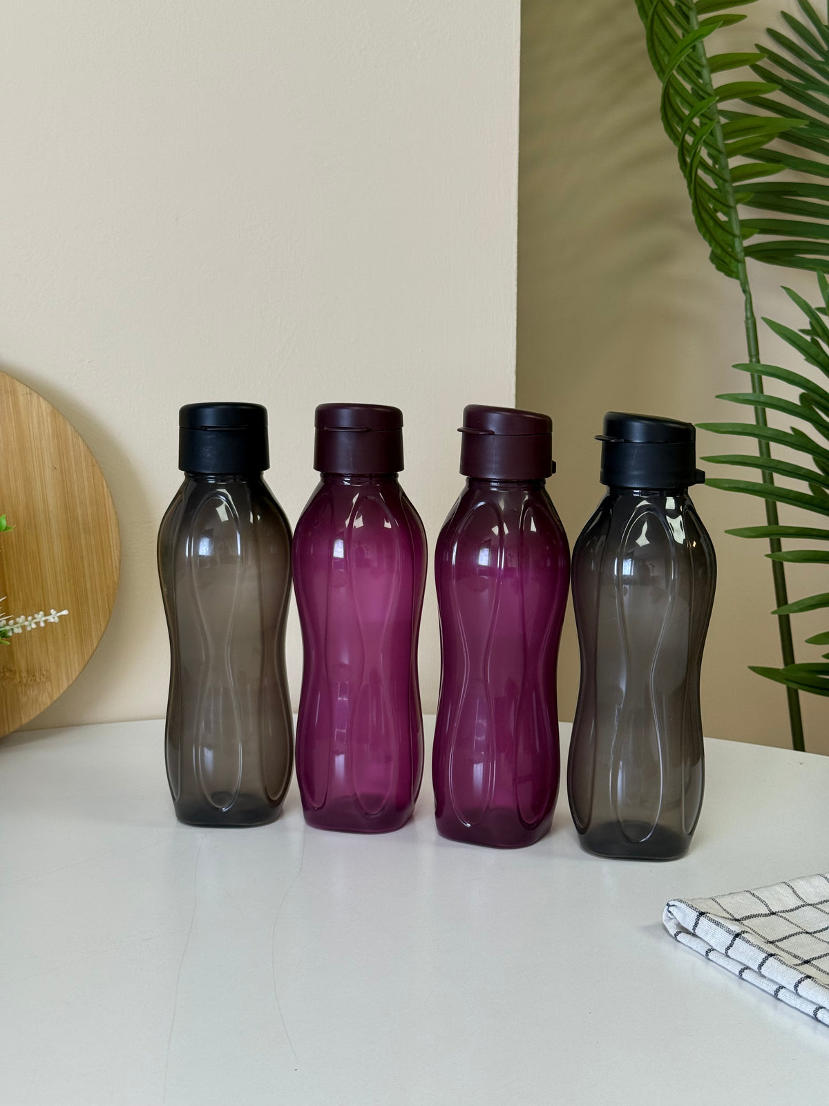 Homeniva 2 Li Set Alana 2 Li Set Hediye Matara 750 ml Siyah-Bordo