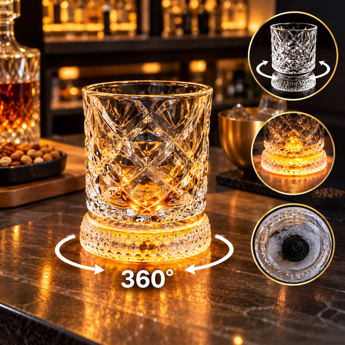 360° Dönen Dilber Bardağı