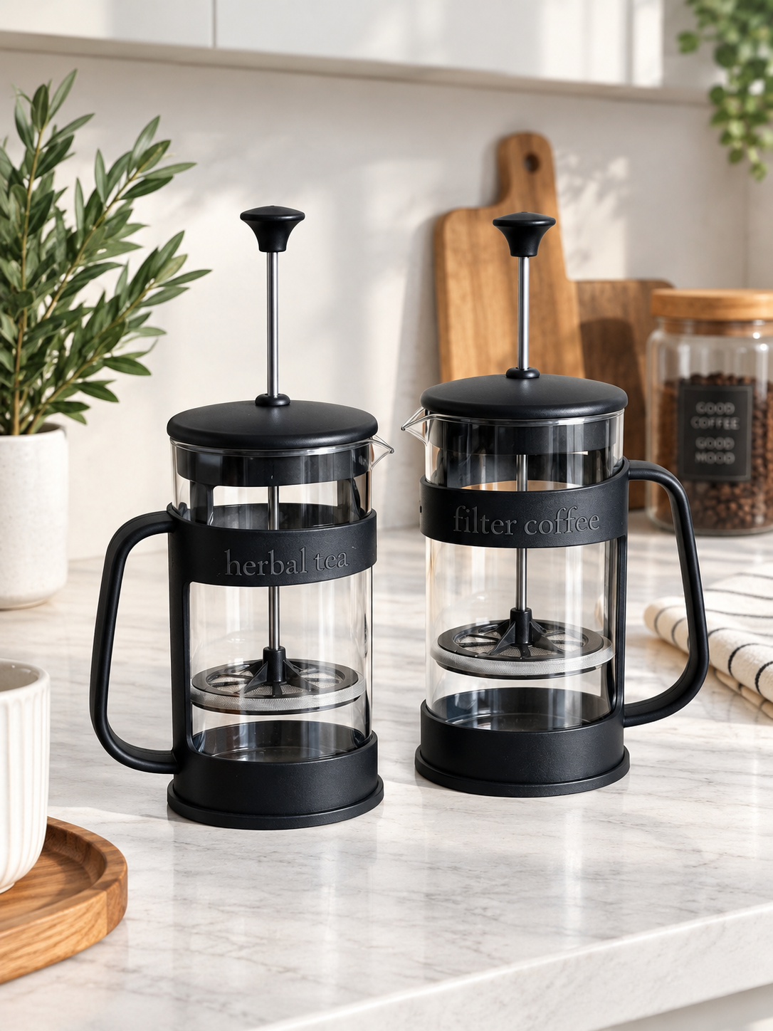 Barista İkili French Press Siyah