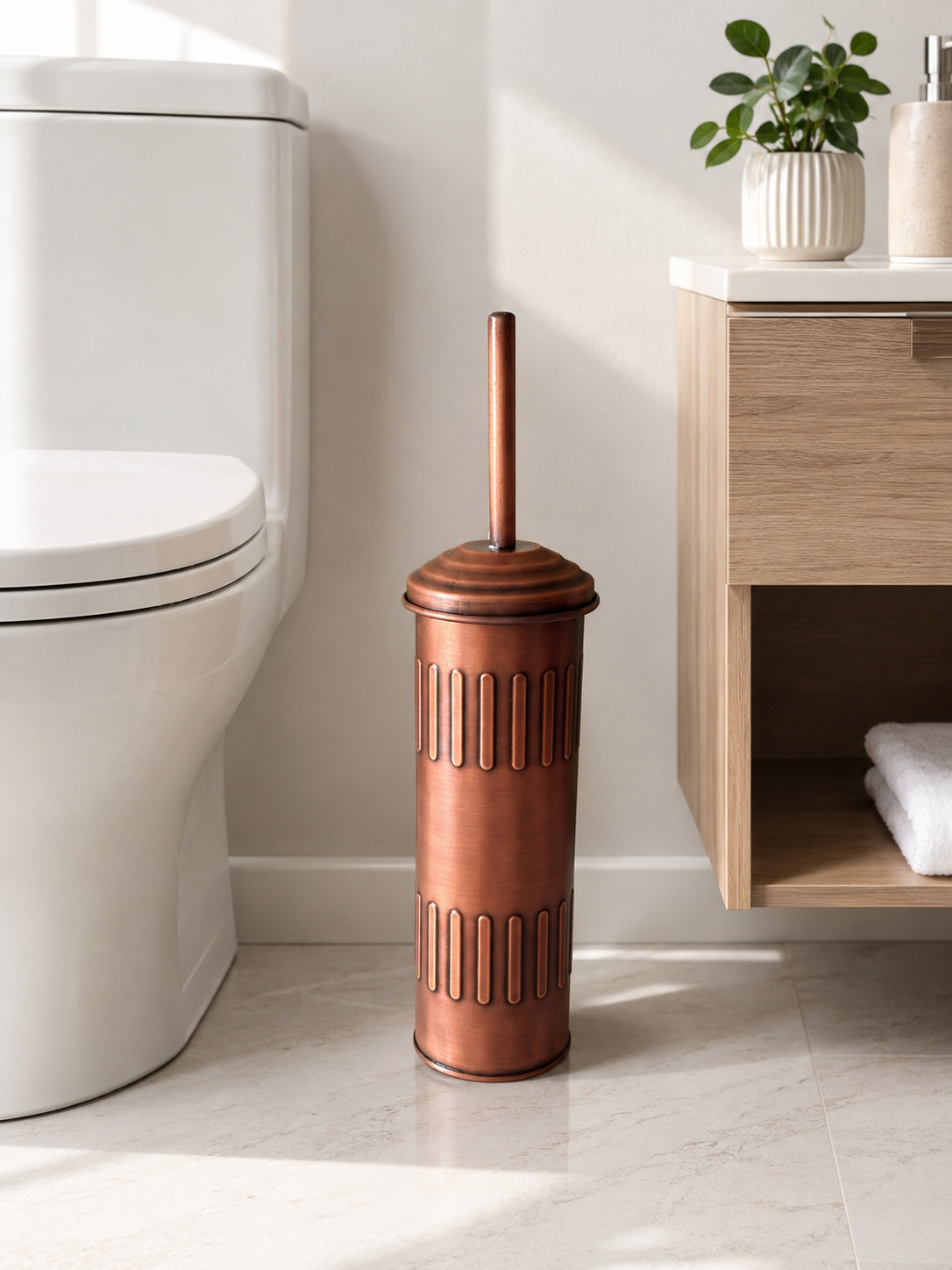 Metaly Bakır WC Fırçası Bronz KOD:874