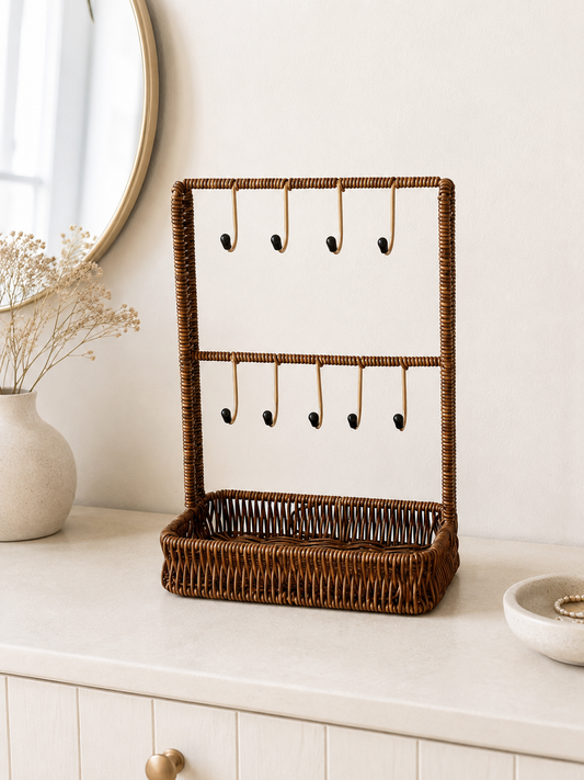 Berry Rattan Çok Amaçlı Askı Kahve Rengi KOD:54715